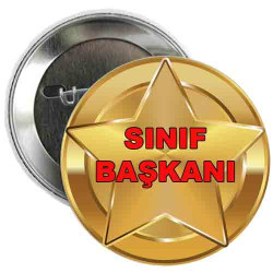 Sınıf Lideri Rozeti | Öğrenci Görev Rozeti Sınıf Lideri Rozeti | Öğrenci Görev Rozeti