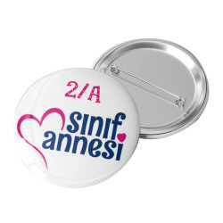 Sınıf Annesi Rozeti | Özel Tasarımlı Okul Etkinlik Rozeti