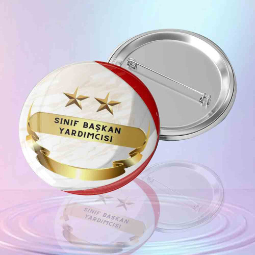 Sınıf Başkan Yardımcısı Rozeti - Öğrenci Yönetim ve Destek Rozeti Sınıf Başkan Yardımcısı Rozeti - Öğrenci Yönetim ve Destek Rozeti