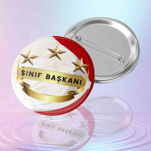 Sınıf Başkanı Rozeti - Öğrenci Liderlik ve Okul Sorumluluk Rozeti Sınıf Başkanı Rozeti - Öğrenci Liderlik ve Okul Sorumluluk Rozeti