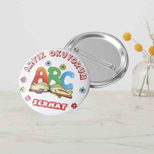 Artık Okuyorum Rozetleri | Öğrencilere Özel Hediye Rozeti