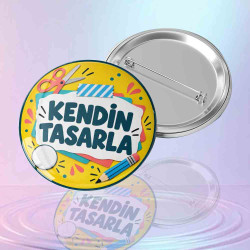 Rozet Bastırma - Kişiye Özel Buton Rozet Siparişi | Kendin Tasarla İğneli Metal Rozet