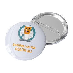 Yeşilay Haftası Rozetleri | Sağlıklı Yaşam Rozet Seti